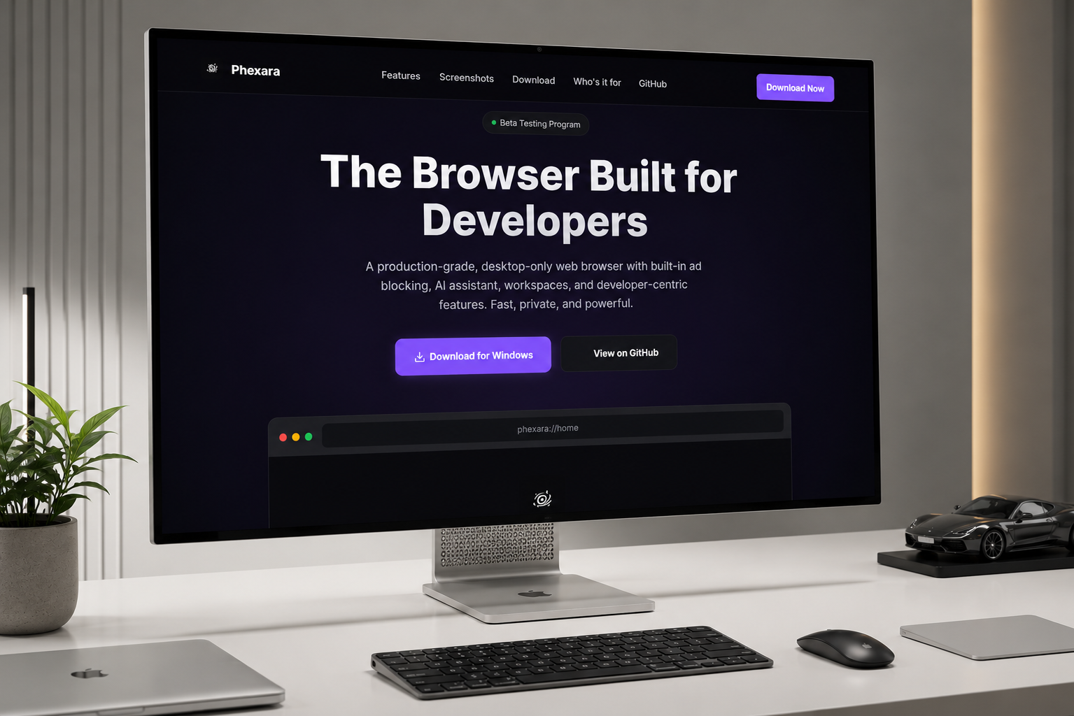 Phexara Browser