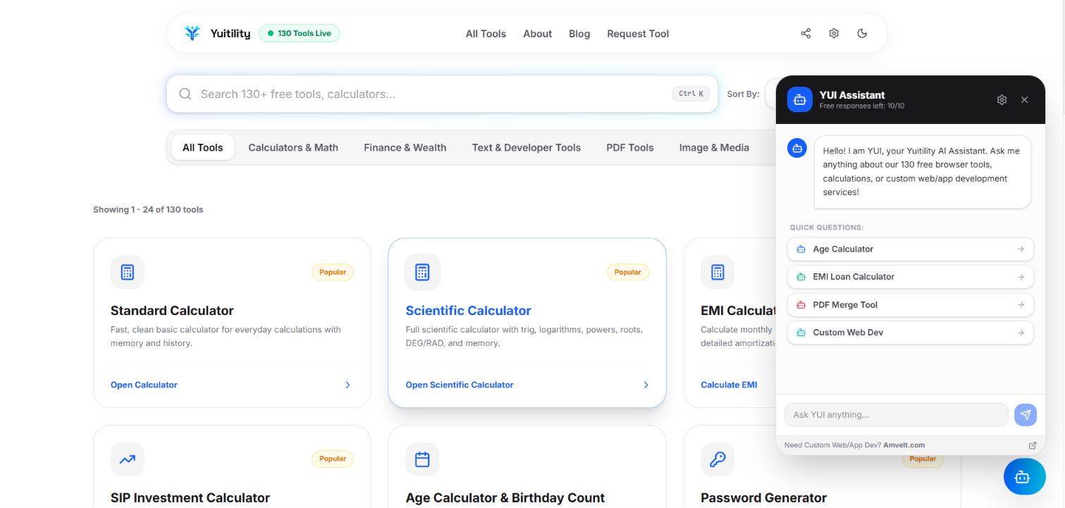 Yuitility — Browser Tools